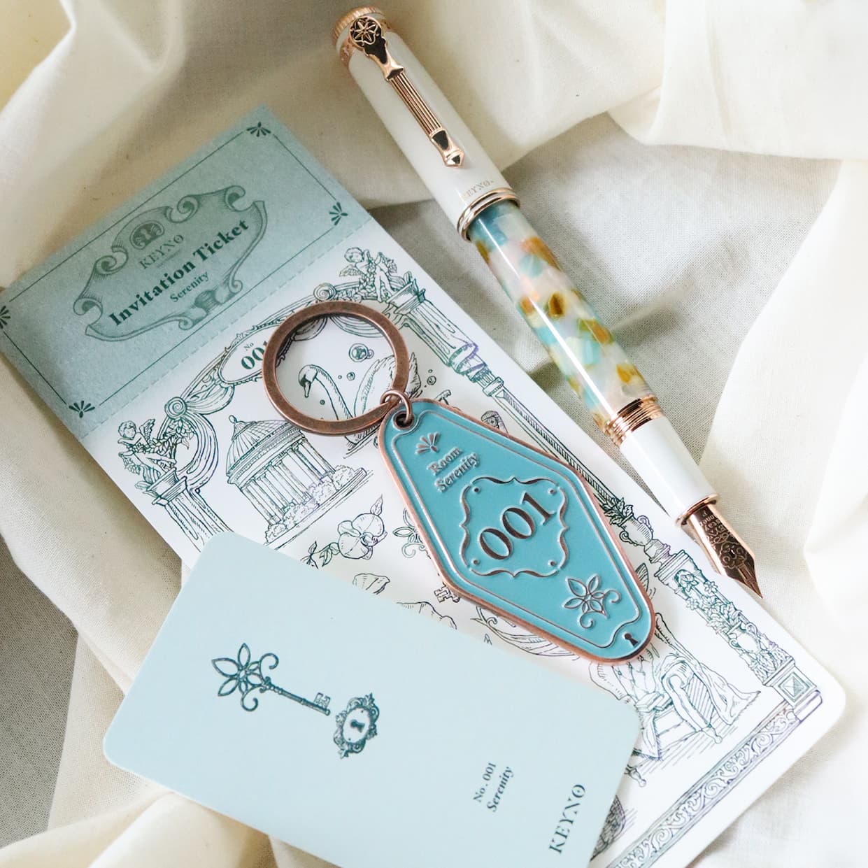 Dominant Industry Keyno Fountain Pen - No.001 Serenity