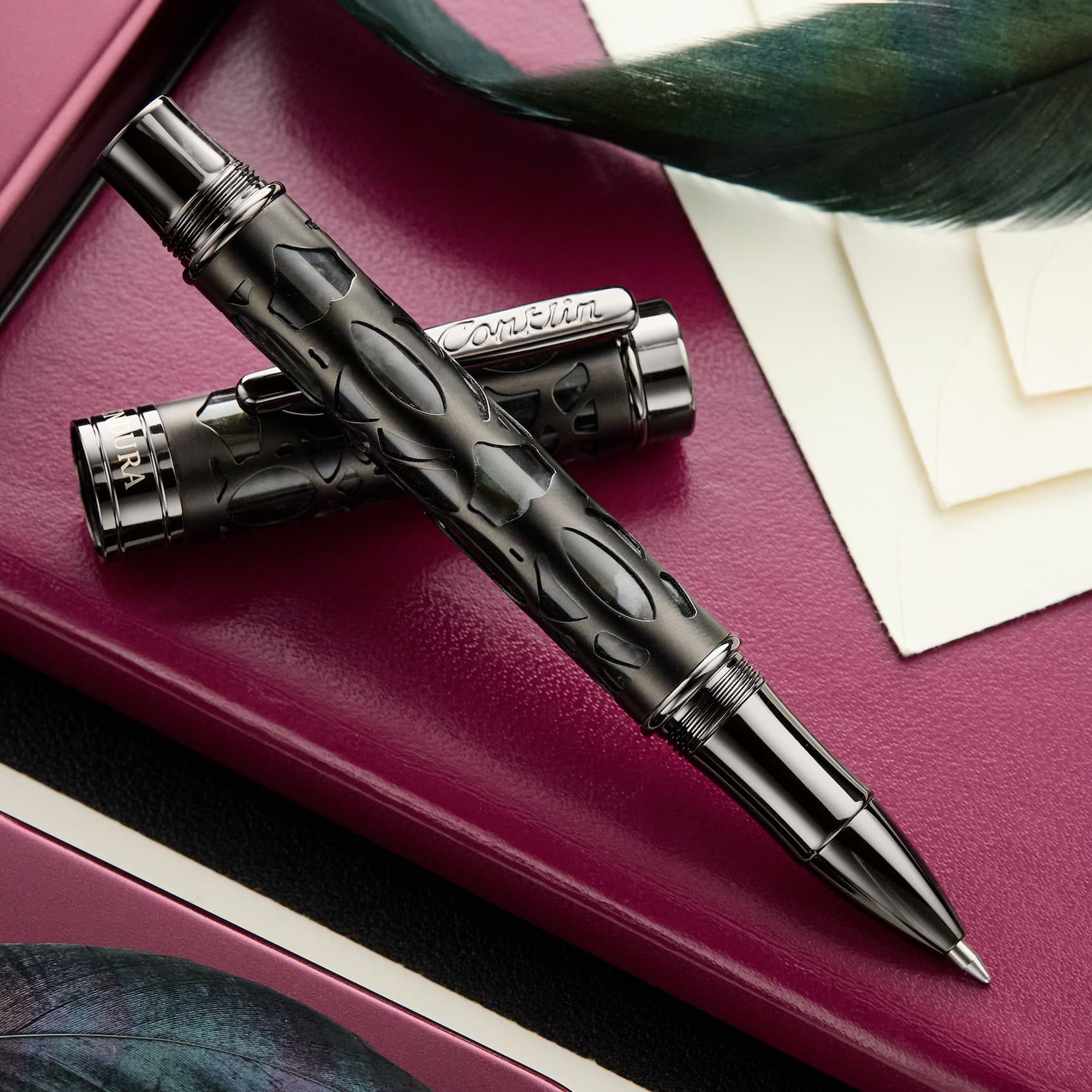 Conklin Endura Deco Crest Black Pens