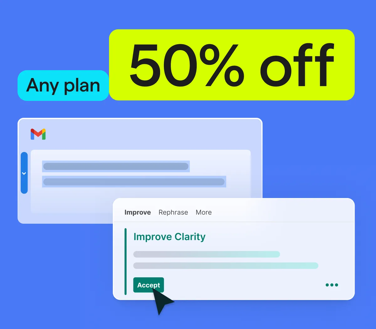 50% off | any plan