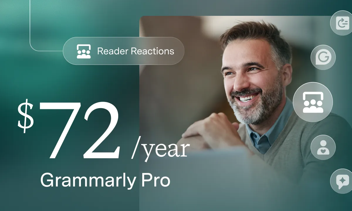 50% off a year Grammarly Pro