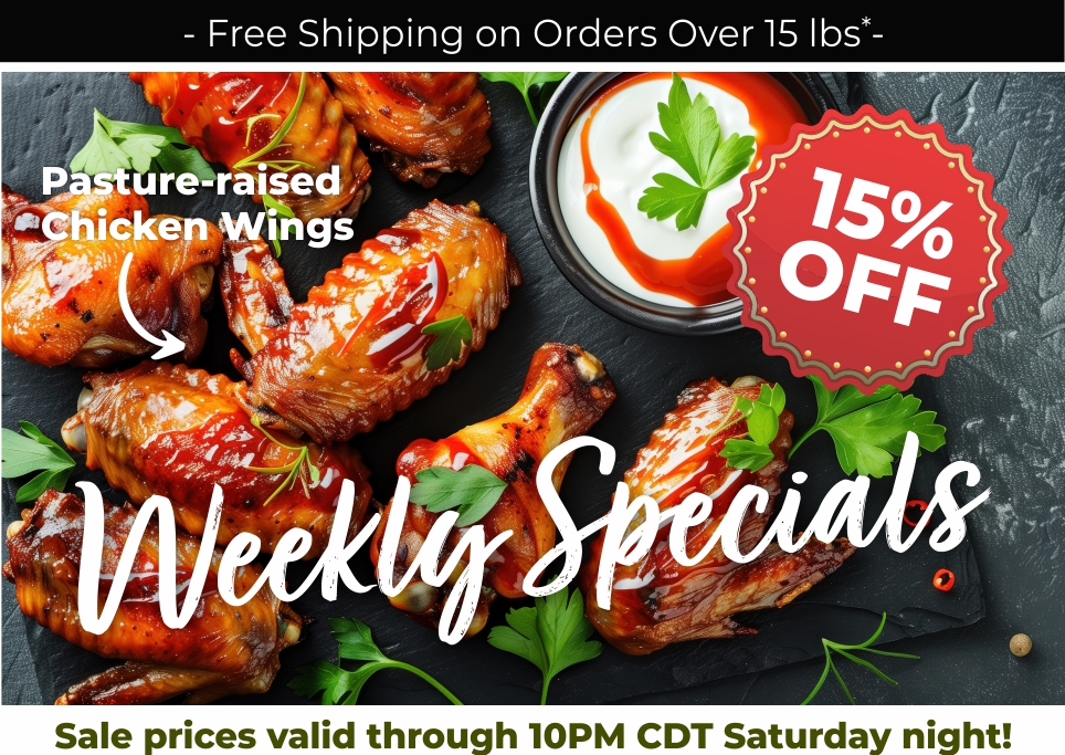 weekly sale, specials, chicken wings