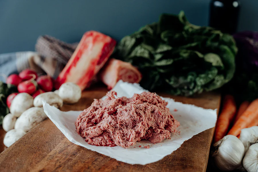 Image of Ground Duck Backs (pet food) - 1 lb
