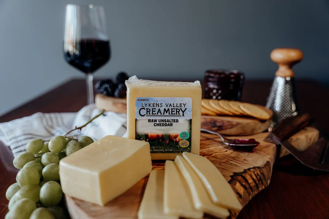 Image of Raw Grass-Fed Unsalted Cheddar Cheese - 10.5 oz.