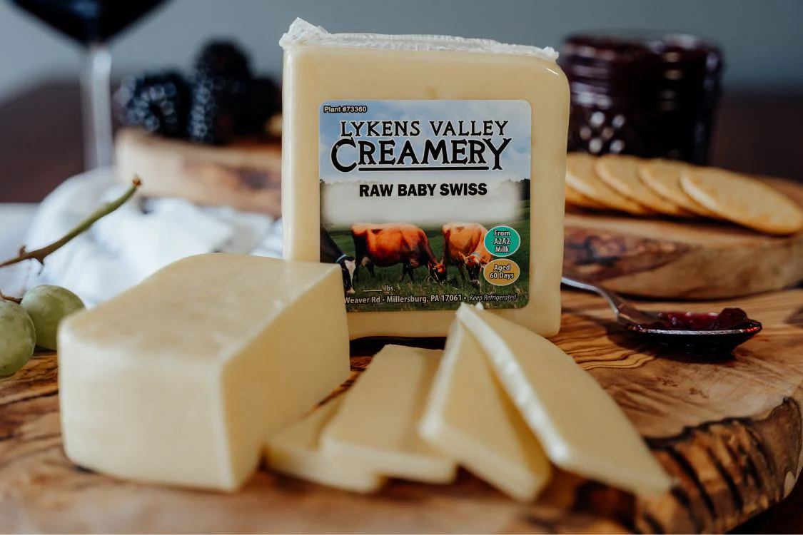 Image of Raw Grass-Fed Baby Swiss Cheese - 10.5 oz.