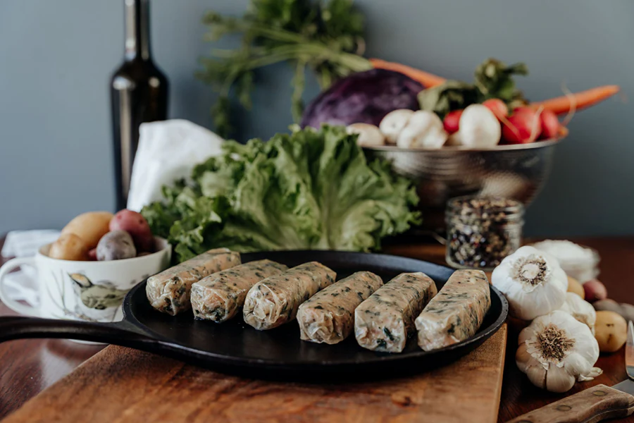 Image of Chicken Feta/Spinach Sausage Links - (5-6 links) 1 lb. pkg
