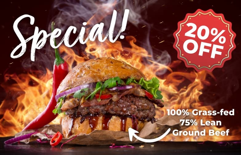 20% OFF 75% Lean Ground Beef