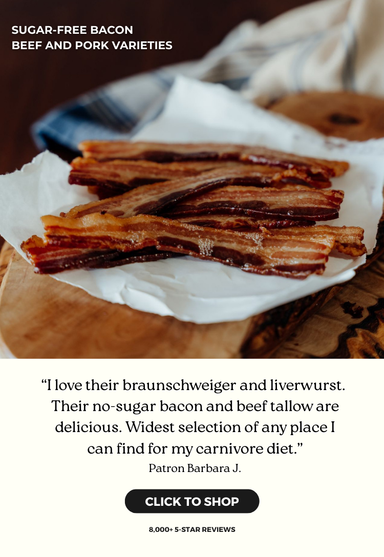 Sugar-Free Pork and Beef Bacon