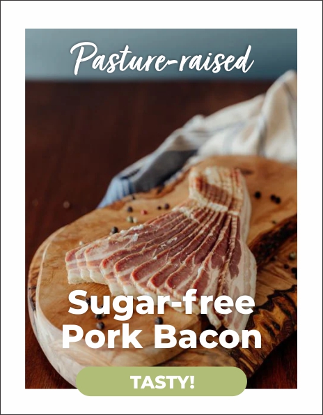 sugar free pork bacon slices