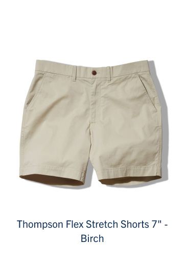 Thompson Flex Stretch Shorts 7" - Birch