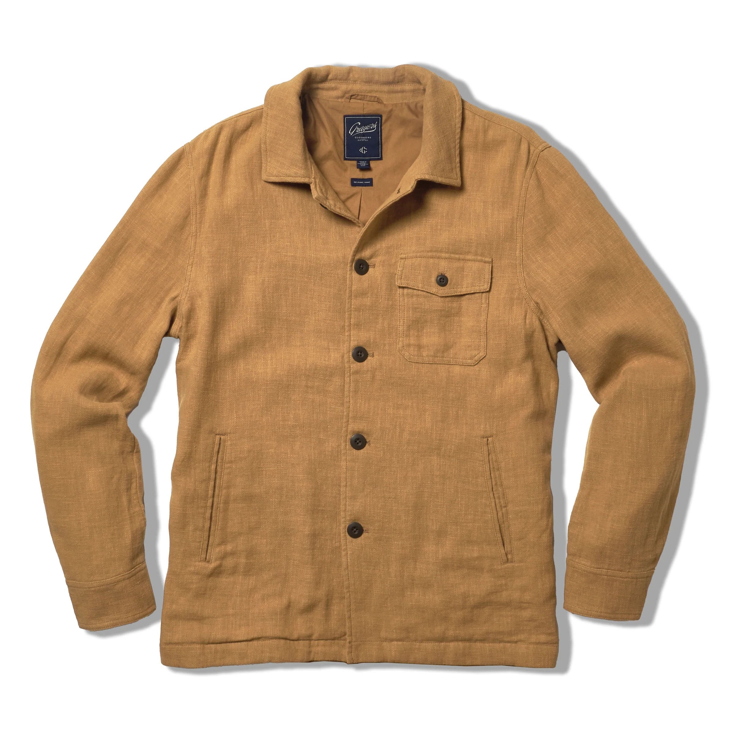 Image of Ramie Chore Jacket - Tobacco