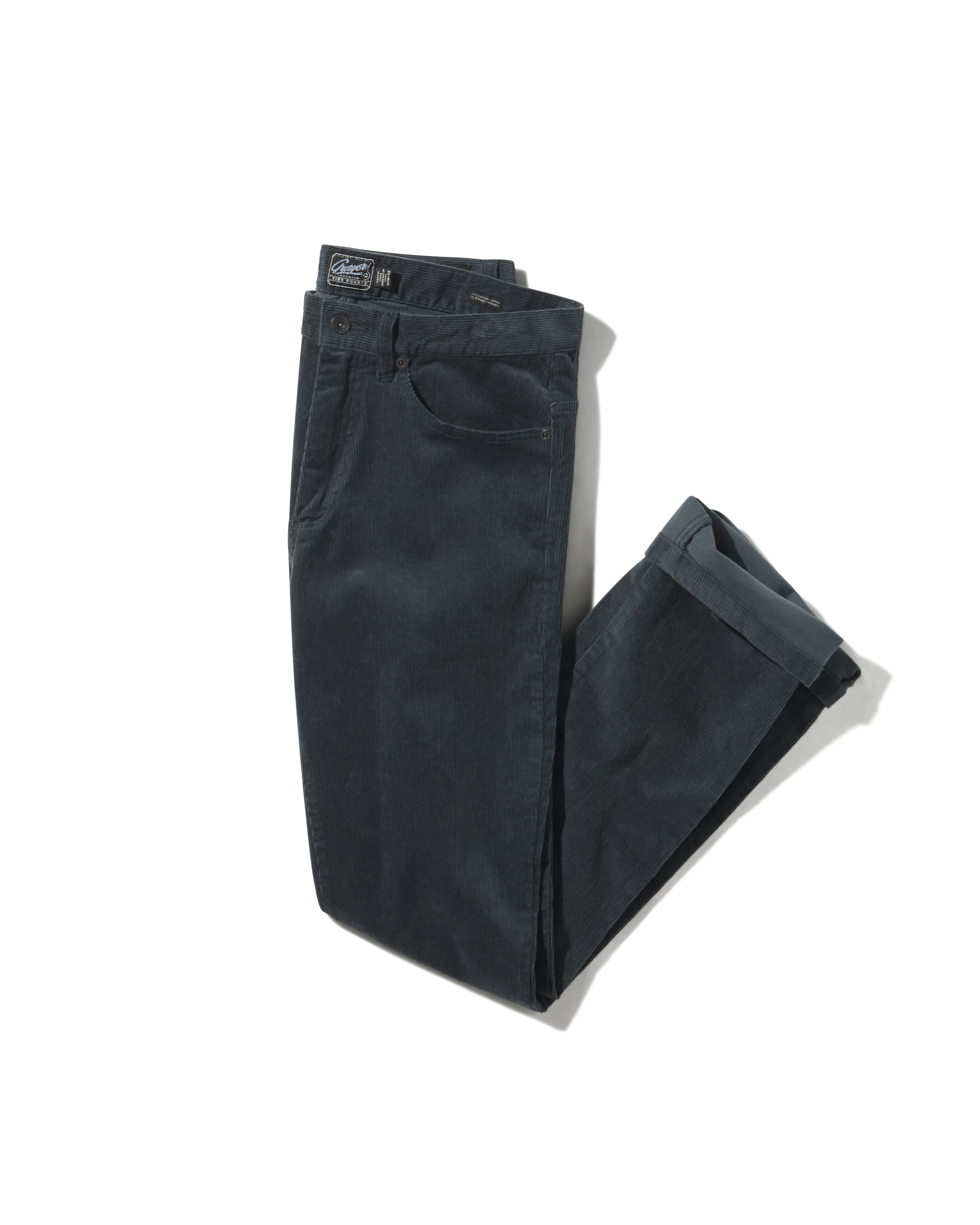 Image of Burlington 5 Pocket Stretch Corduroy - Slate Gray