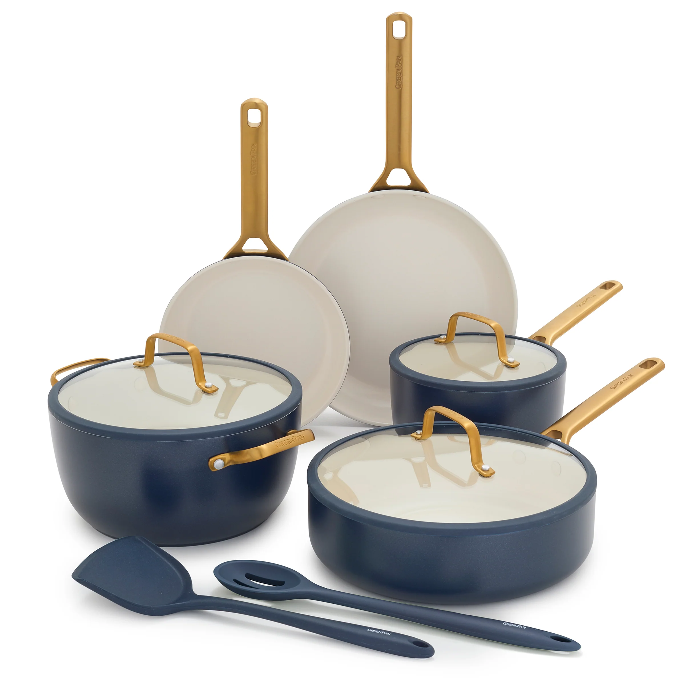 Image of Reserve Pro Ceramic Nonstick 10-Piece Cookware Set | Twilight