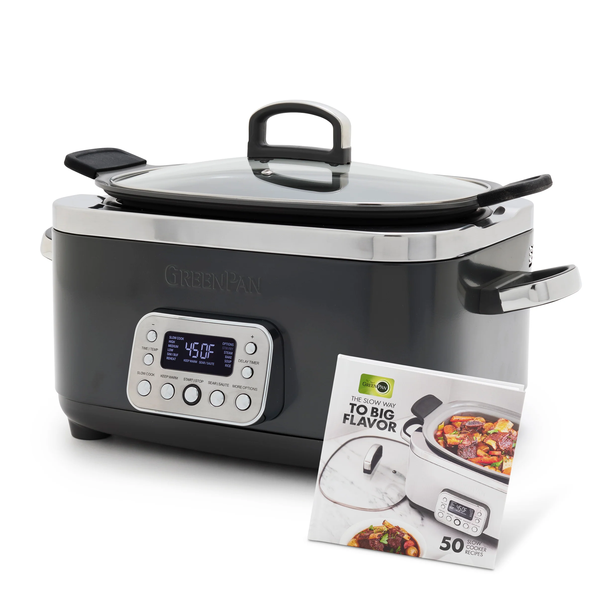 Image of Elite 14-in-1 6-Quart Slow Cooker | Graphite