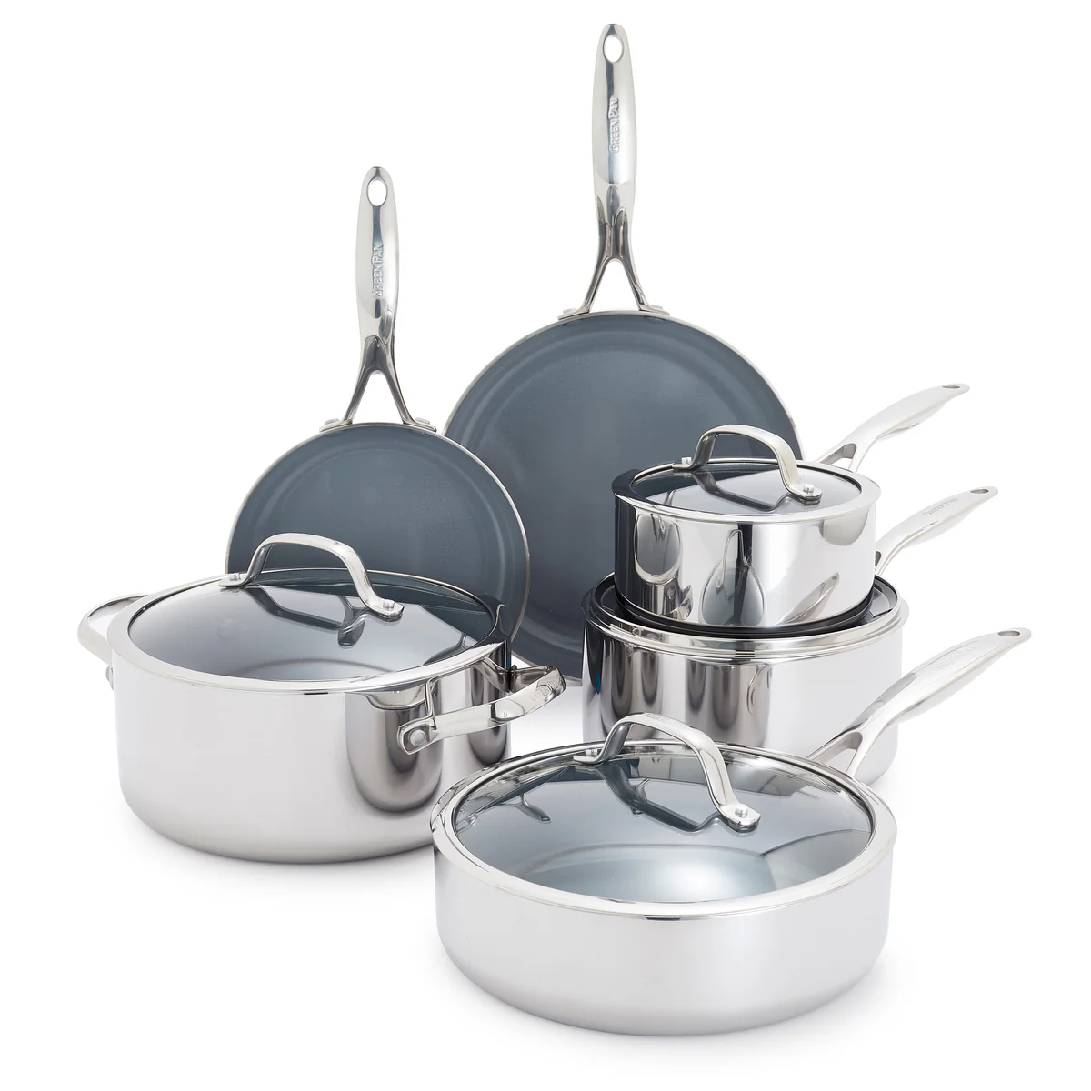 Image of Valencia Pro Stainless Steel 10-Piece Cookware Set