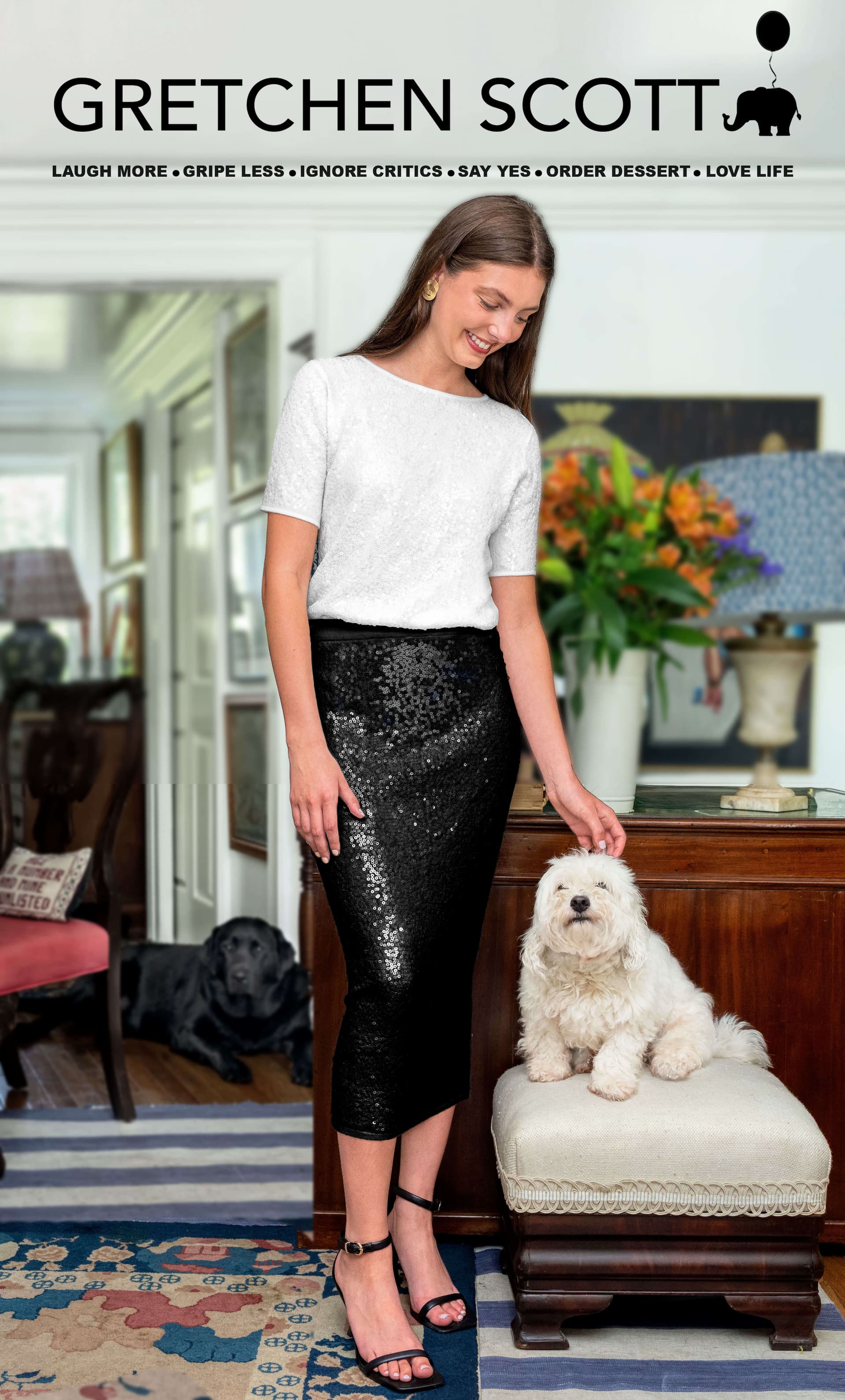 Gretchen Scott - Twinkle Maxi Skirt - Met Ball Twinkle