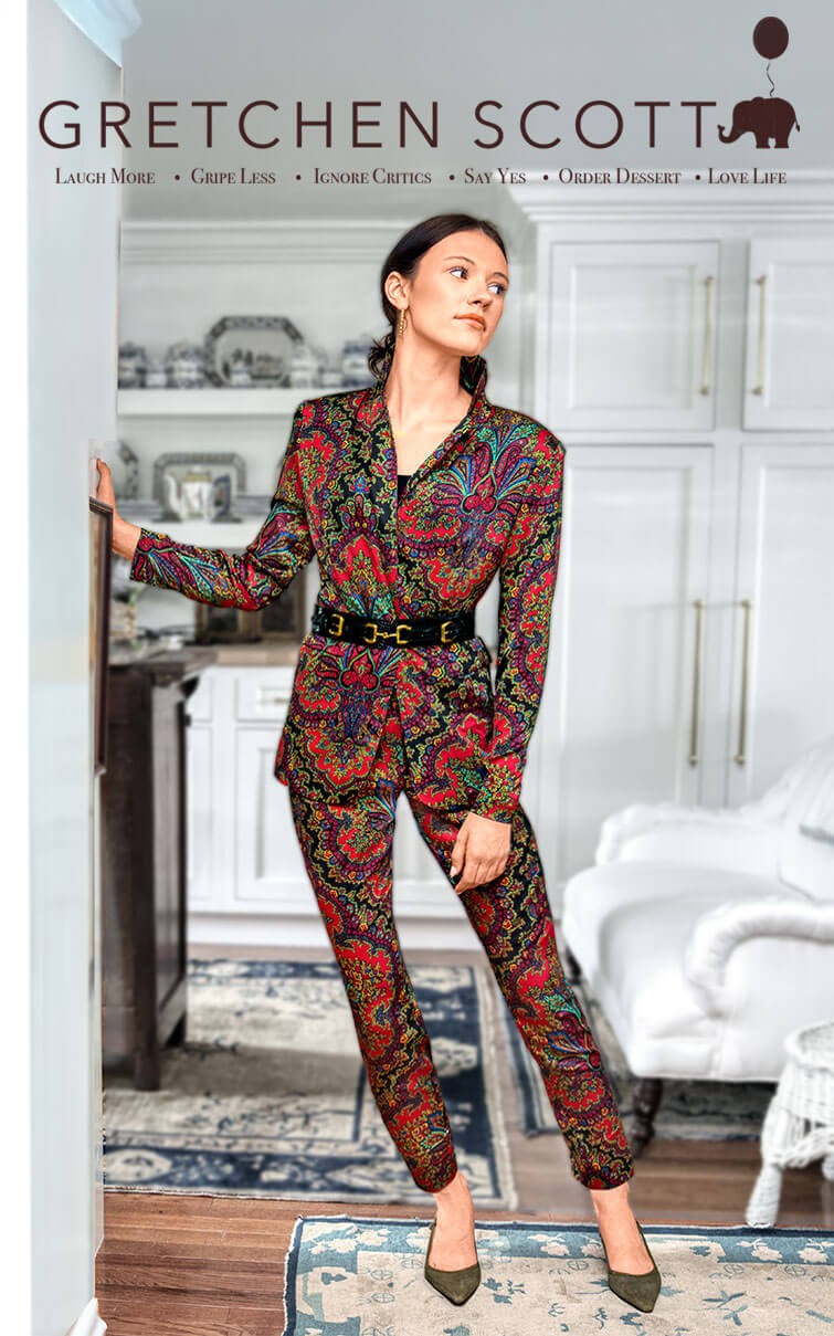 Gretchen Scott - Preparatory Savile Jacket - Passion Paisley