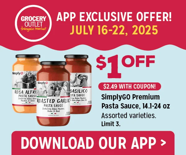 App Only Offer on Premium Pasta Sauce!