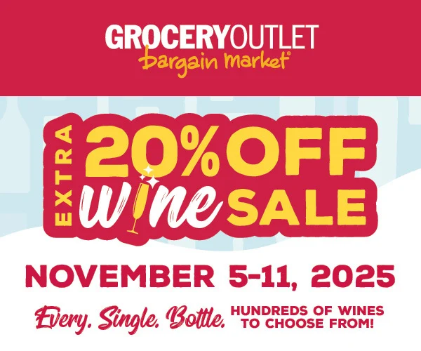 Extra 20% OFF Wine Sale Nov 5-11, 2025. Hundreds of wines to choose from.