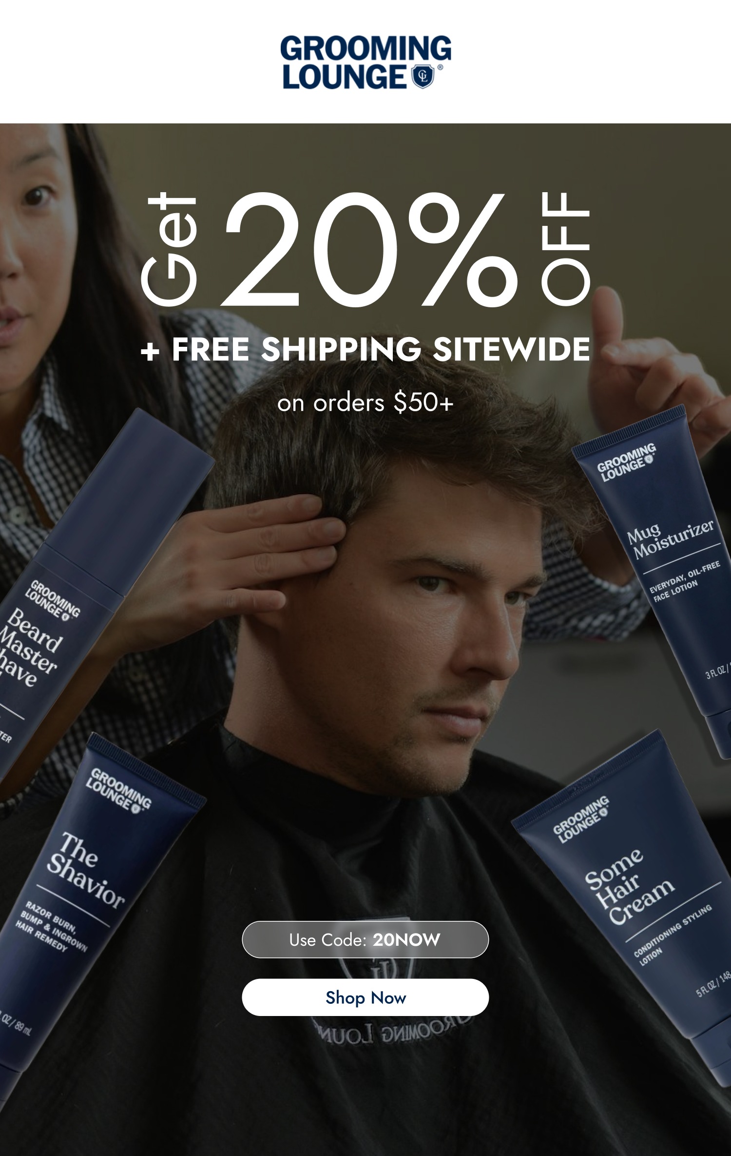 GET 20% OFF + FREE shipping 