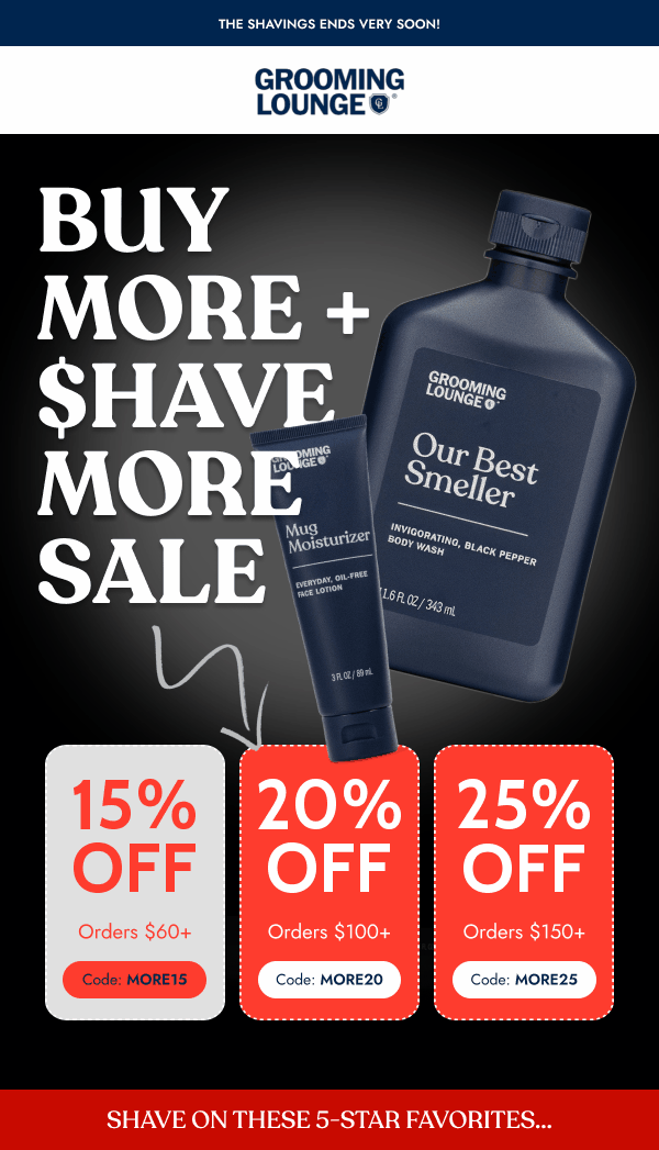 Buy More + Shave More Sale 