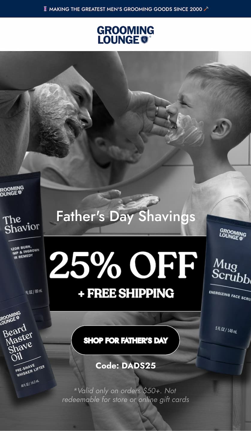 Father's day shavings 