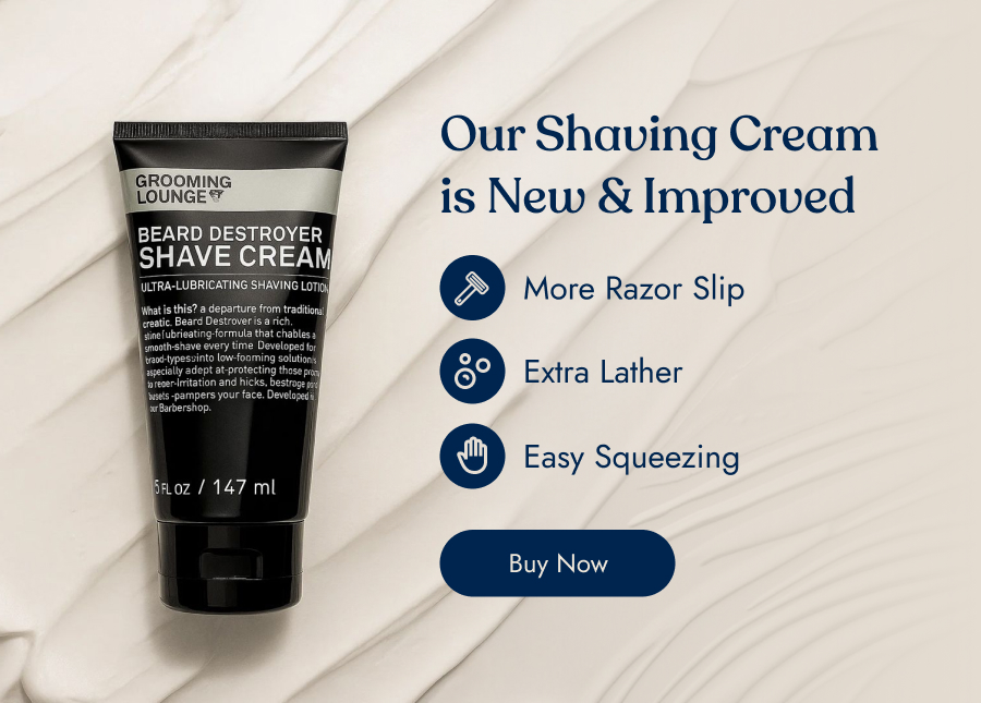 Our shaving cream is new & Improved 