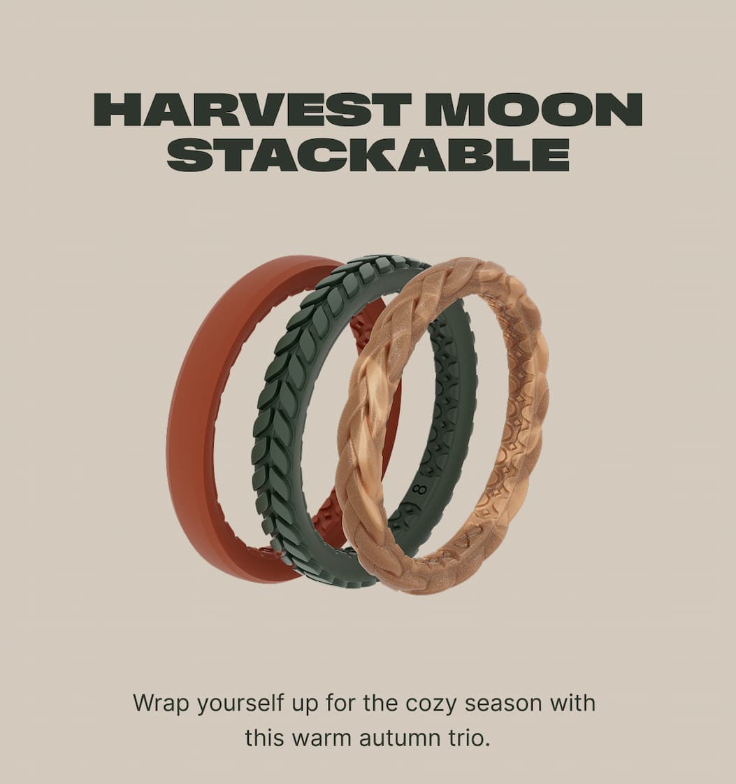 Harvest Moon Stackable: Wrap yourself up for the cozy season with  this warm autumn trio.