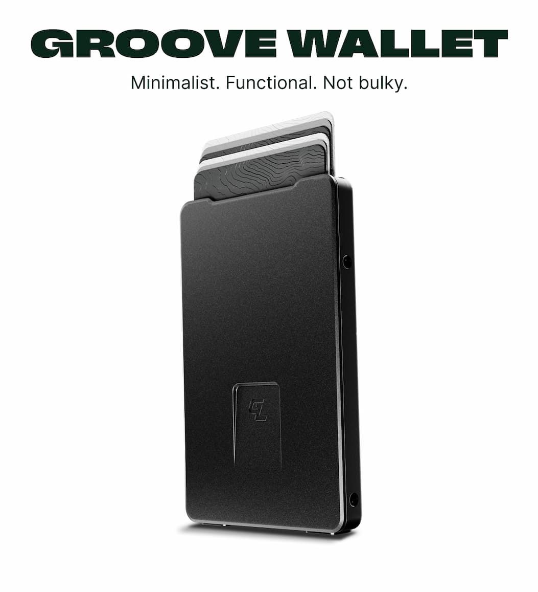 Groove Wallet. Minimalist. Functional. Not bulky.