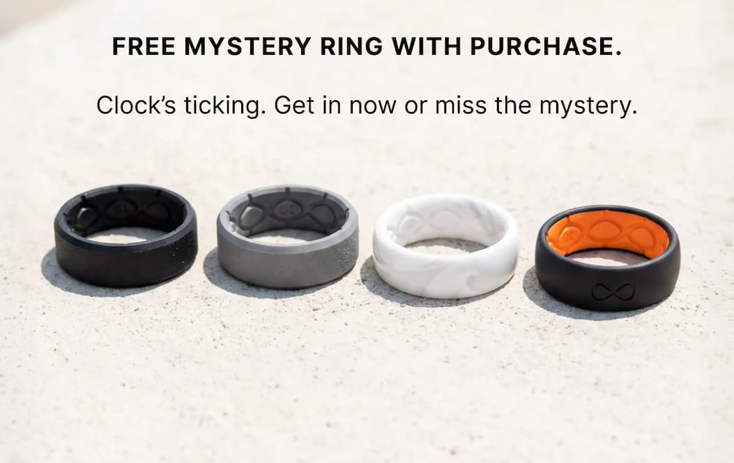 free mystery ring with purchase.  Clock’s ticking. Get in now or miss the mystery.