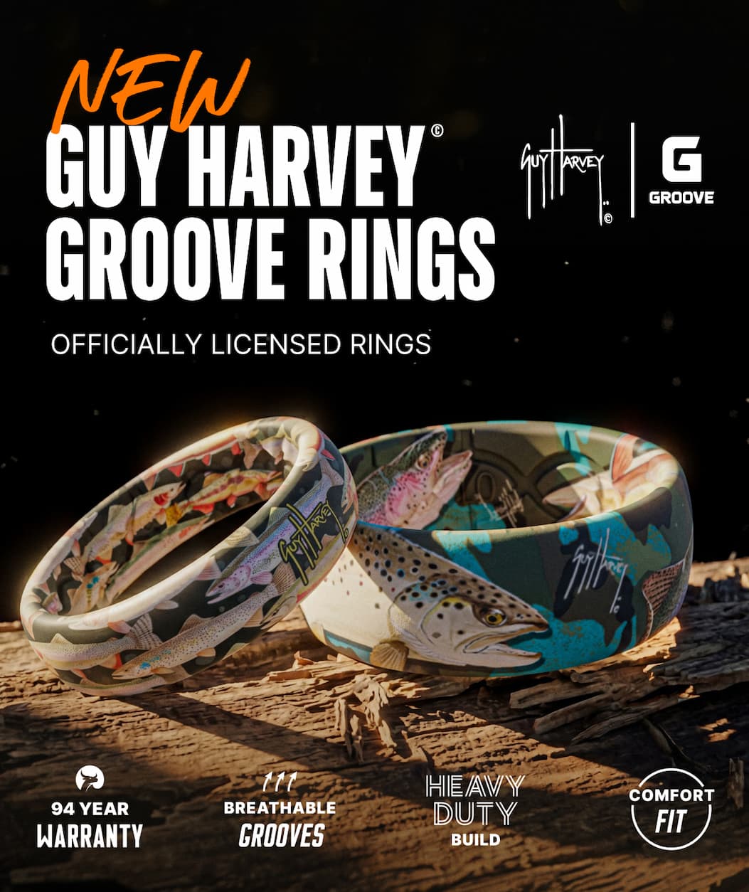New Guy Harvey Trout Ring Collection