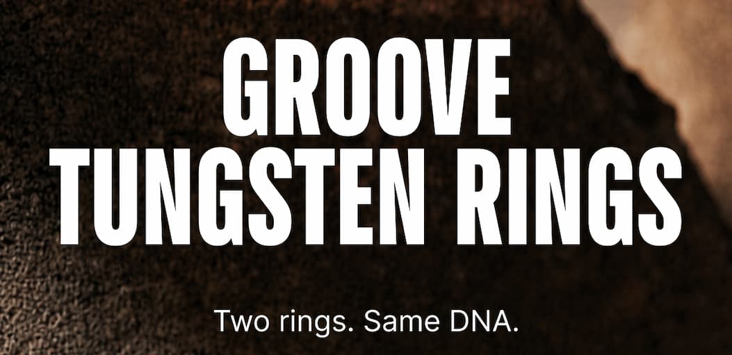 Groove Tungsten Rings. Two Rings. Same DNA.