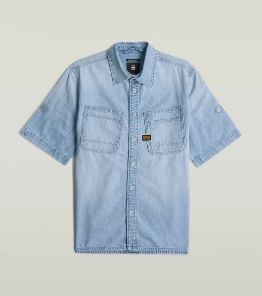 Slanted Double Pocket Shirt