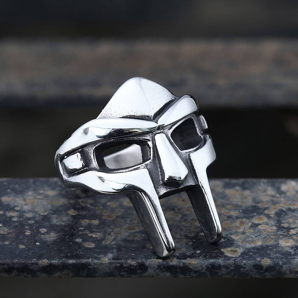 Image of MF DOOM Mask Stainless Steel Ring