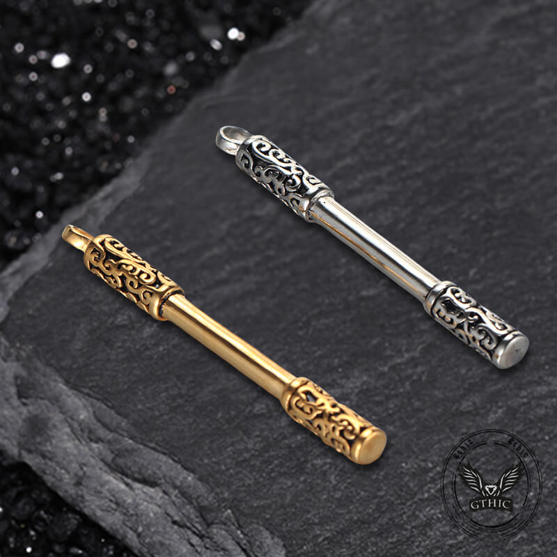 Image of Vintage Wukong Jin Gu Bang Stainless Steel Pendant