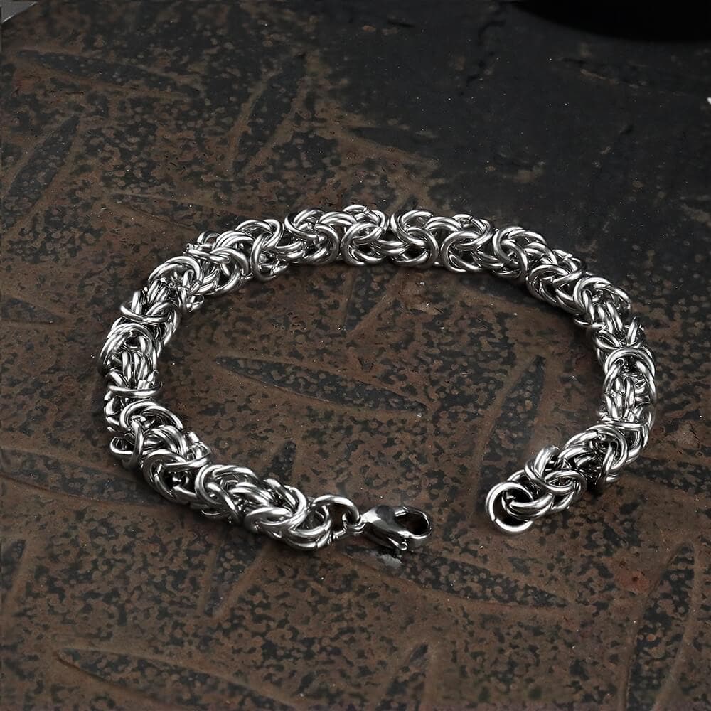Image of Classic Byzantine Chain Stainless Steel Bracelet