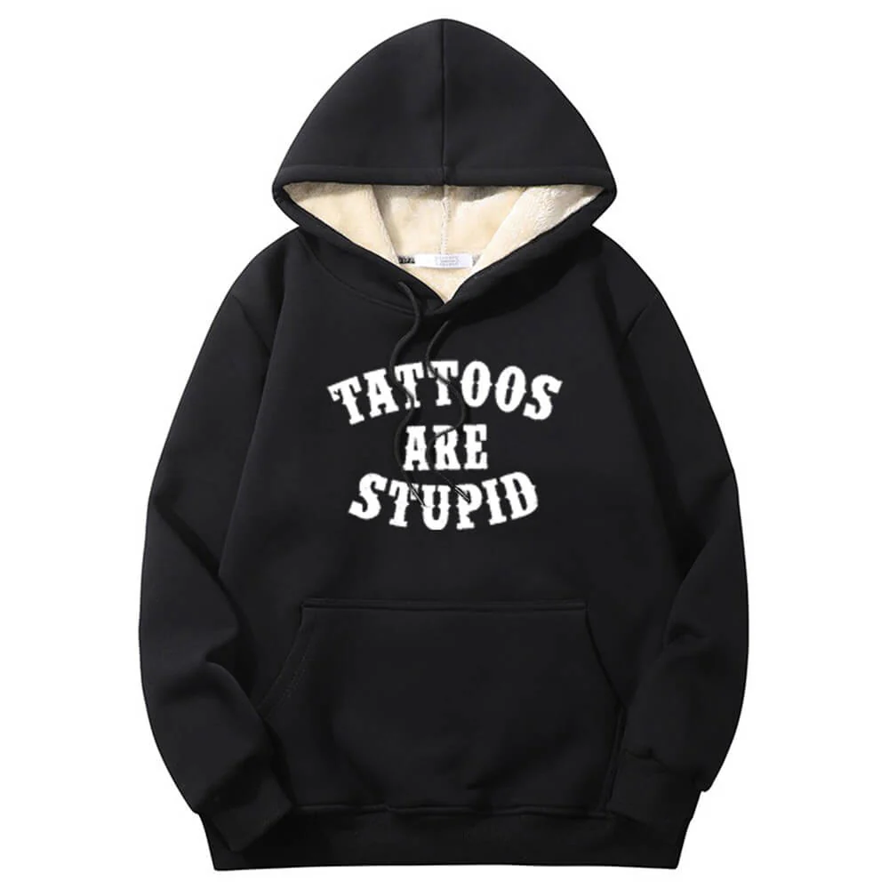 Image of Colorful Tattoos Are Stupid Crew Collar Hoodie