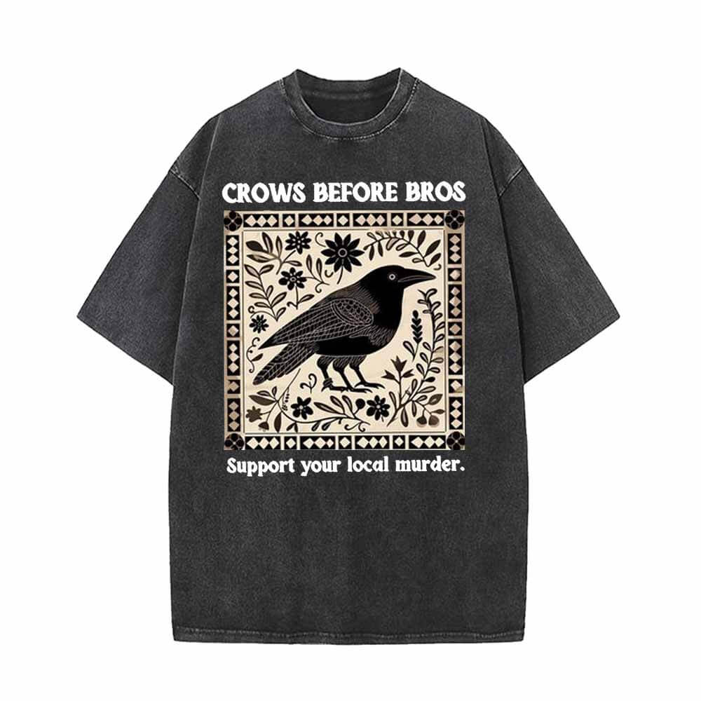 Image of Crows Before Bros Vintage Washed T-shirt