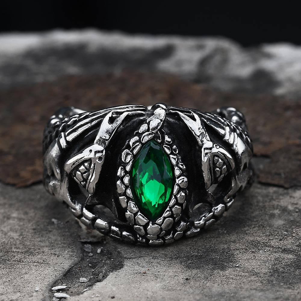 Image of Power Snake Stainless Steel Beast Ring