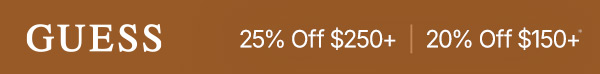 Take 20% Off $150+ or 25% Off $250+.