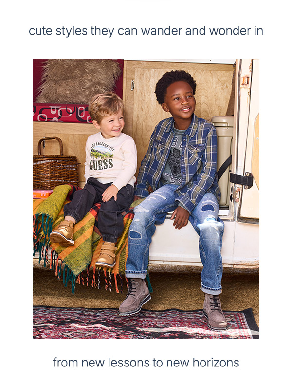 For new lessons, shop boys’ styles. And, for new horizons, shop all kids’ styles.
