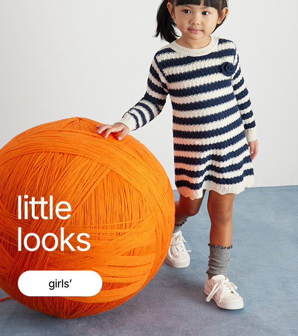 from cozy knits to playful dresses—new arrivals she’ll love to wear on repeat.