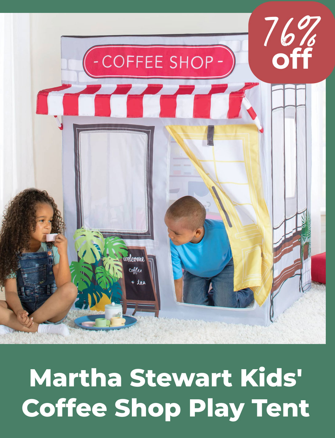 Martha Stewart Kids' Coffee Shop Play Tent