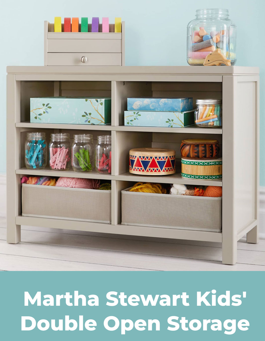 Martha Stewart Kids' Double Open Storage