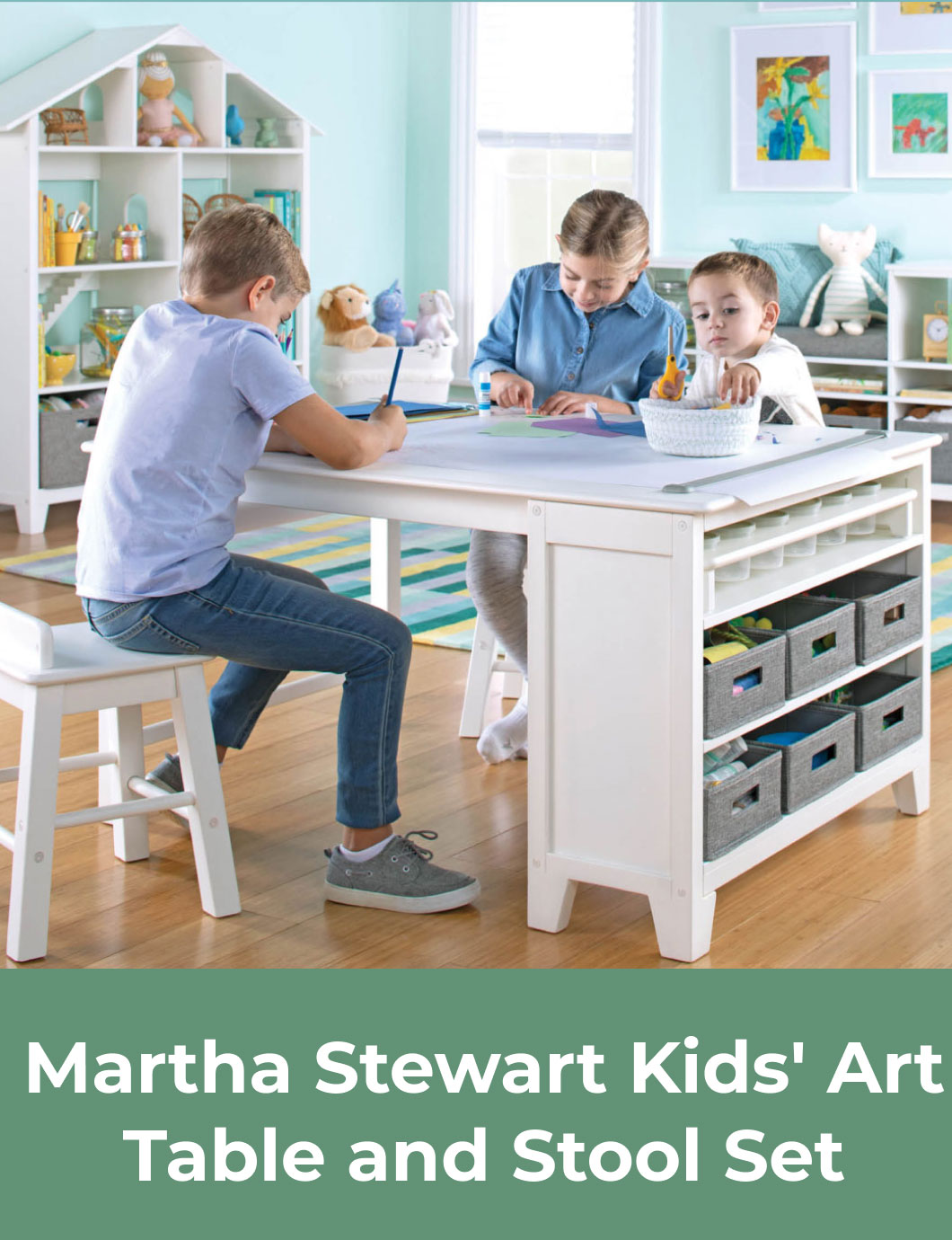 Martha Stewart Kids' Art Table and Stool Set