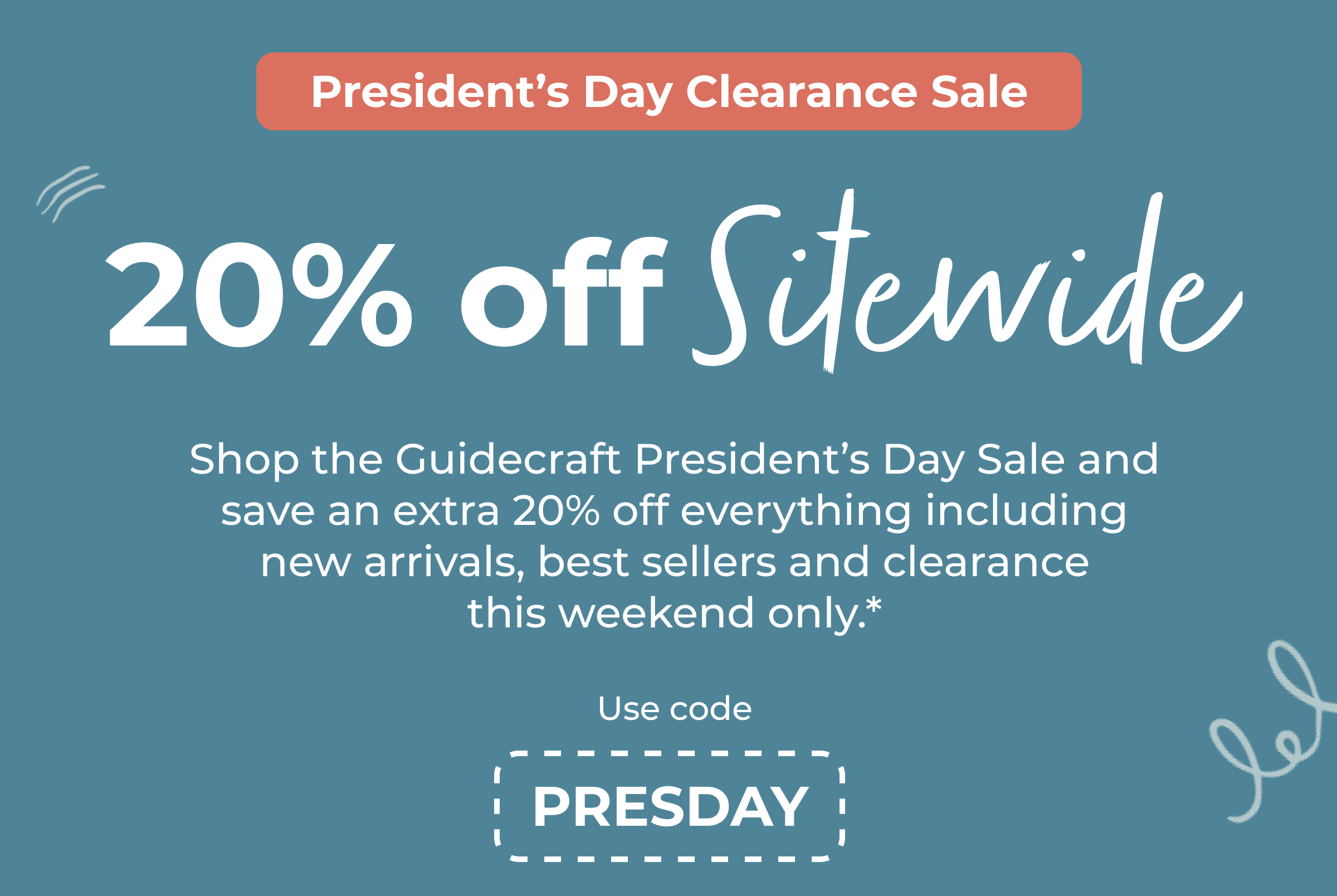 Shop 20% Off Sitewide President's Day Sale
