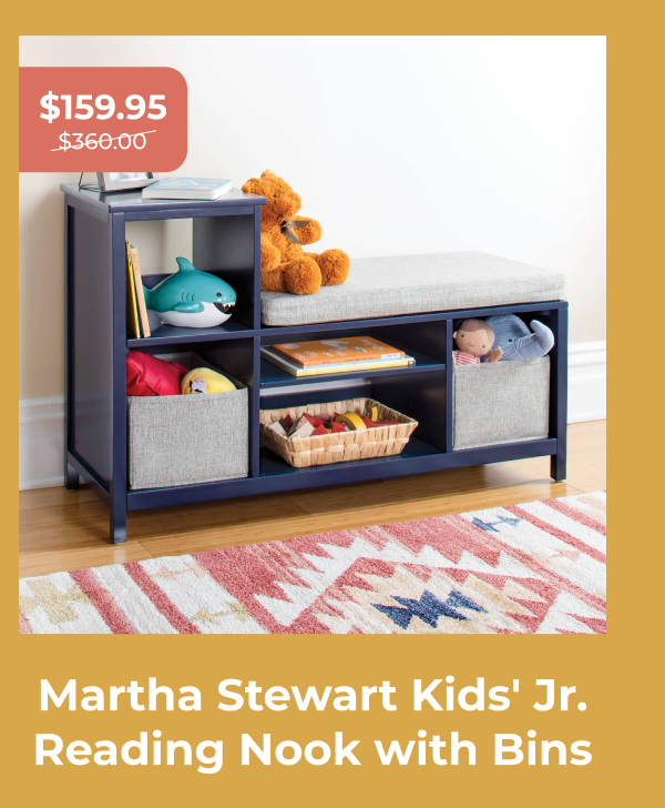 Martha Stewart Kids' Jr. Reading Nook with Bins