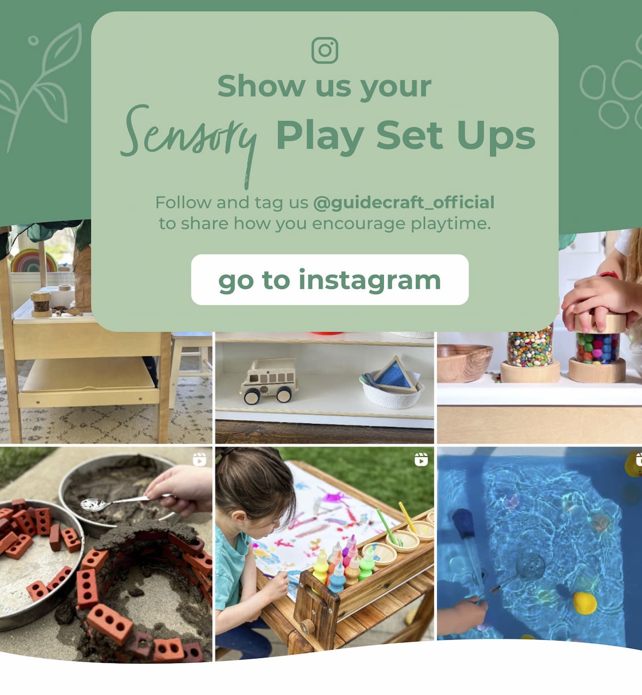 Follow and tag us @guidecraft_official to share how you encourage playtime.