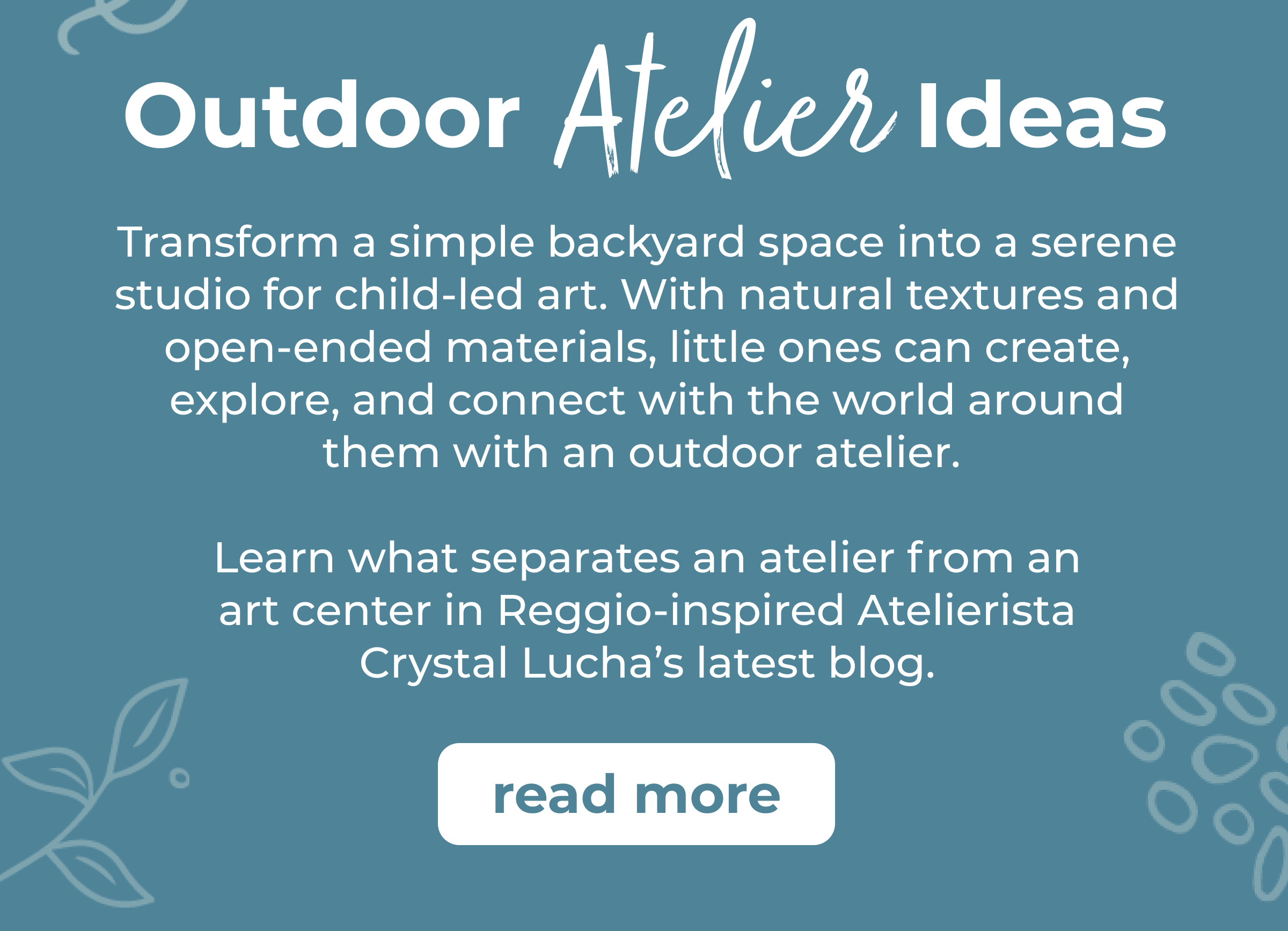 Setting Up An Outdoor Atelier