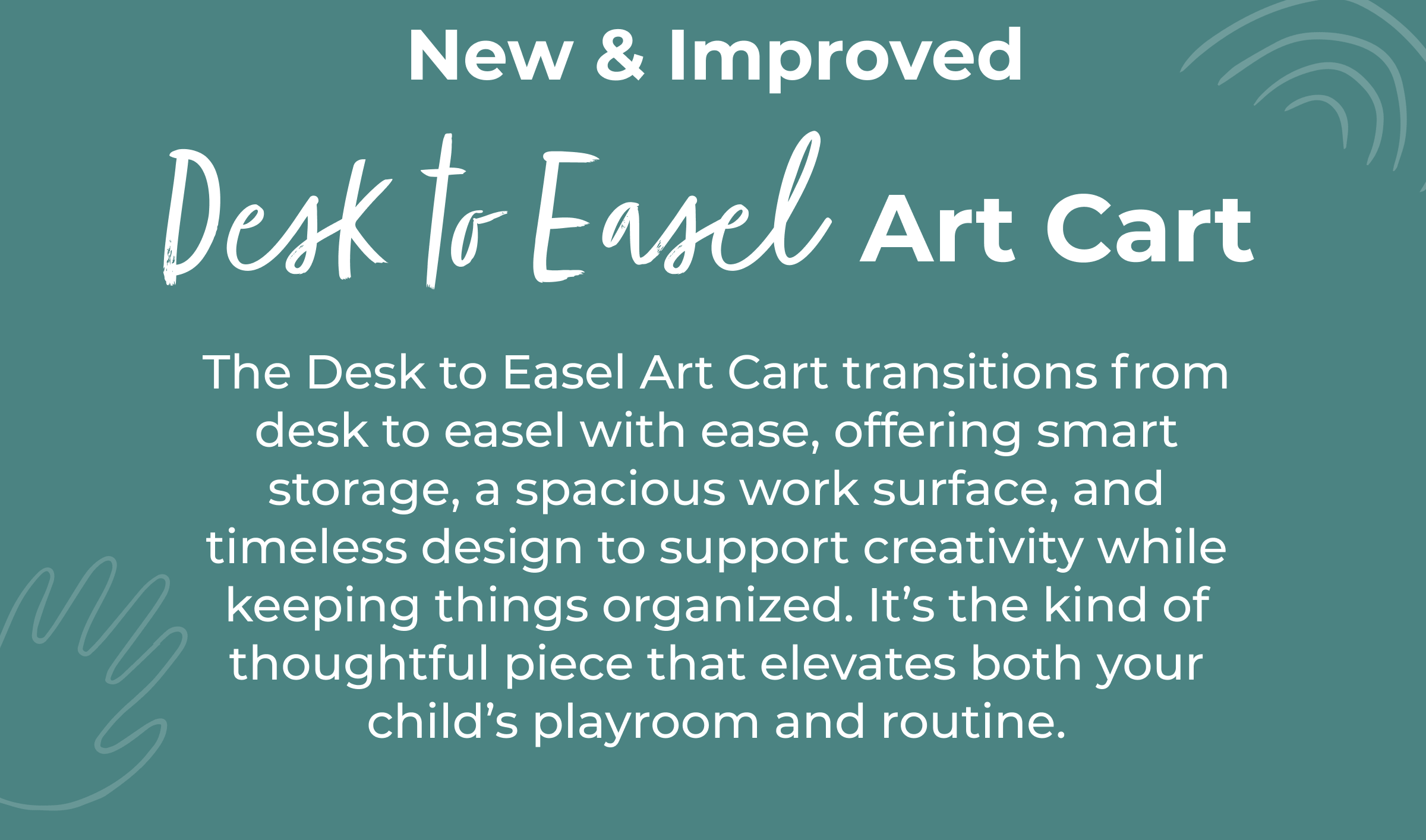Meet The New Desk To Easel Art Cart 