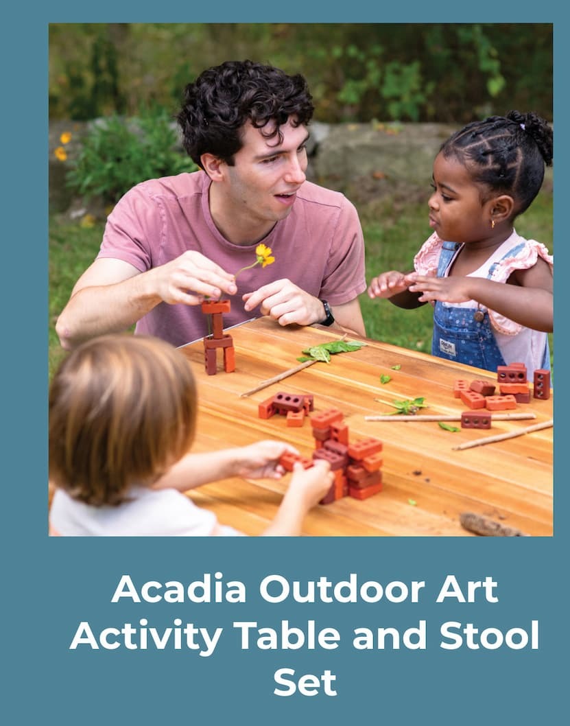 Acadia Outdoor Art Activity Table and Stool Set